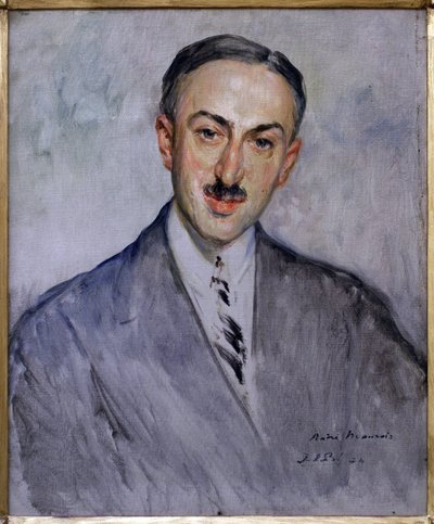Studie voor het portret van Andre Maurois (Emile Salomon Wilhelm Herzog) door Jacques Emile Blanche