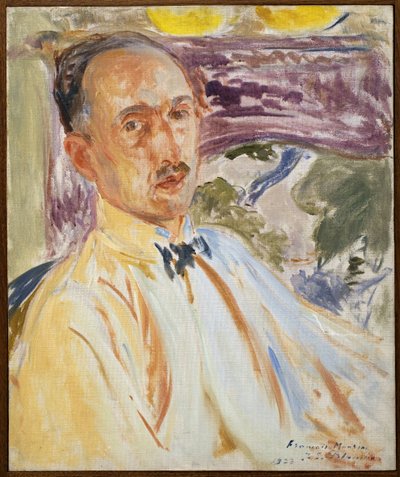 Studie voor het portret van Francois Mauriac (1885-1970) door Jacques Emile Blanche