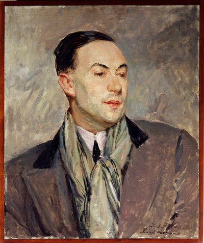 Studie voor het portret van Paul Morand door Jacques Emile Blanche