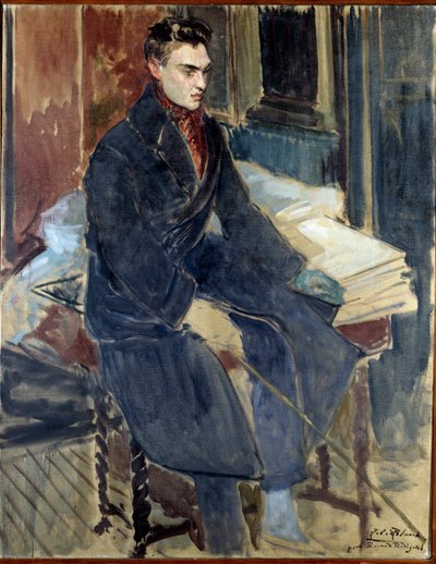 Studie voor het portret van Raymond Radiguet door Jacques Emile Blanche