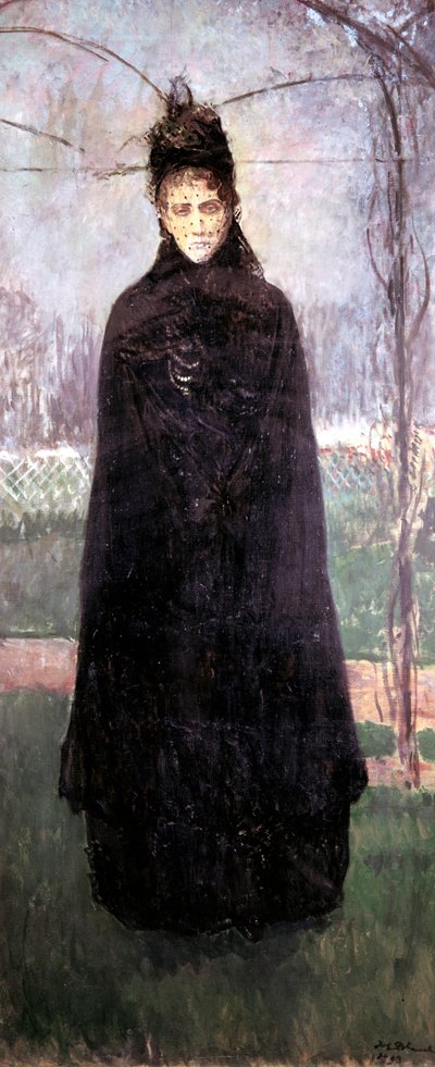 Virginia Oldoini 1837-99 Gravin van Castiglione, Herinnering aan 1893 door Jacques Emile Blanche