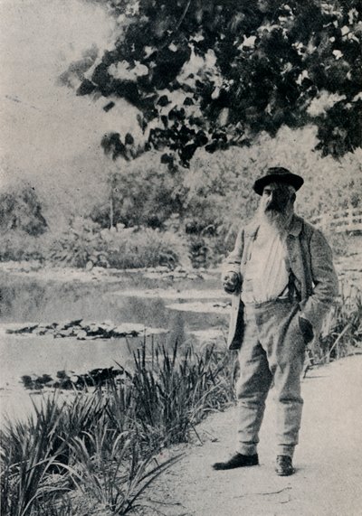 Claude Monet, Giverny, 1905 door Jacques Ernest Bulloz