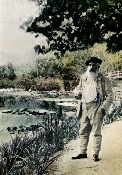 Claude Monet, Giverny door Jacques Ernest Bulloz