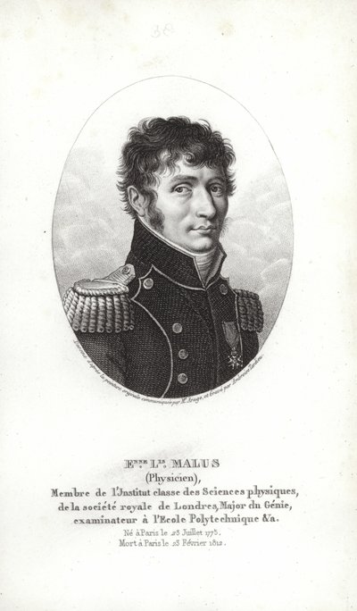 Étienne-Louis Malus door Jacques Etienne Victor Arago