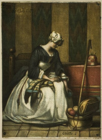De tapijtwerker door Jacques Fabien Gautier d