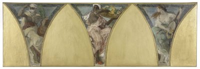 Schets voor het stadhuis van Parijs: Algerije. Guyana. Provence, circa 1888 door Jacques Fernand Humbert
