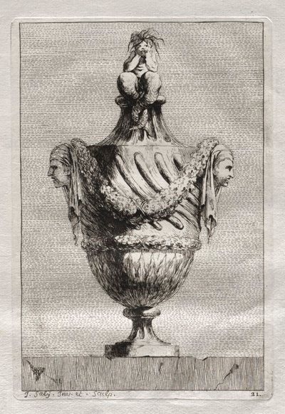 Suite van Vazen: Plaat 21, 1746 door Jacques Francois Joseph Saly
