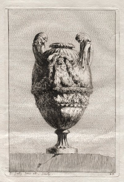 Suite van Vazen: Plaat 27, 1746 door Jacques Francois Joseph Saly