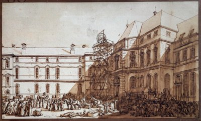 Aankomst van Italiaanse meesterwerken in het Louvre door Jacques Francois Joseph Swebach