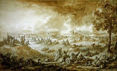 De Slag bij Leipzig door Jacques Francois Joseph Swebach