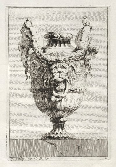 Serie vazen:  Plaat 1 door Jacques François Saly