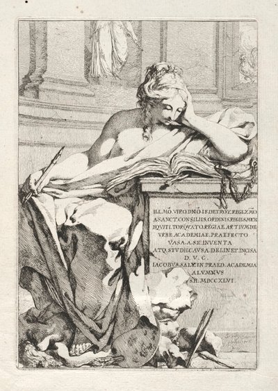 Suite van Vazen: Titelpagina door Jacques François Saly