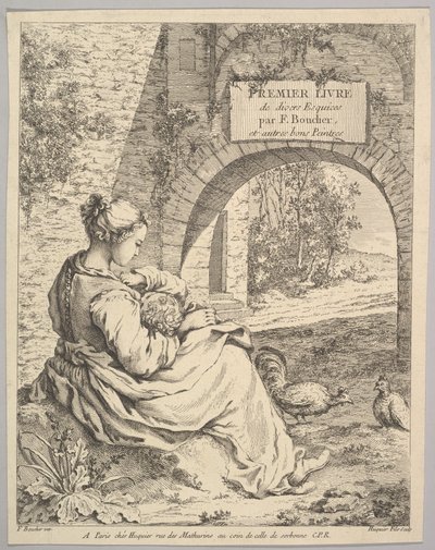 Frontispice door Jacques Gabriel Huquier