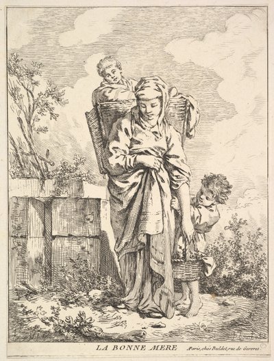 De goede moeder door Jacques Gabriel Huquier