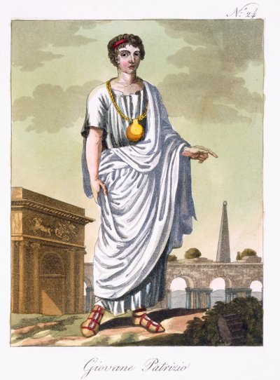 Een jonge Patriciër, illustratie uit 