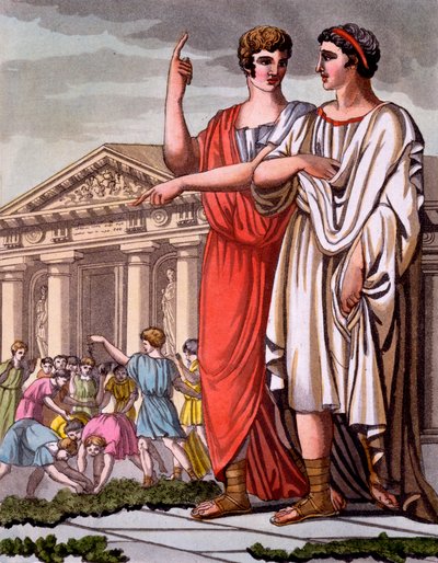 Kostuum van de Kandidaat voor Ambt in Rome, een folio uit 