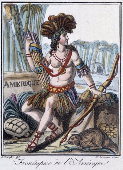 Frontispice van Amerika - in 