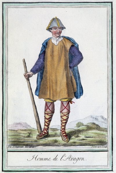 Man van Aragon (Spanje) - in 