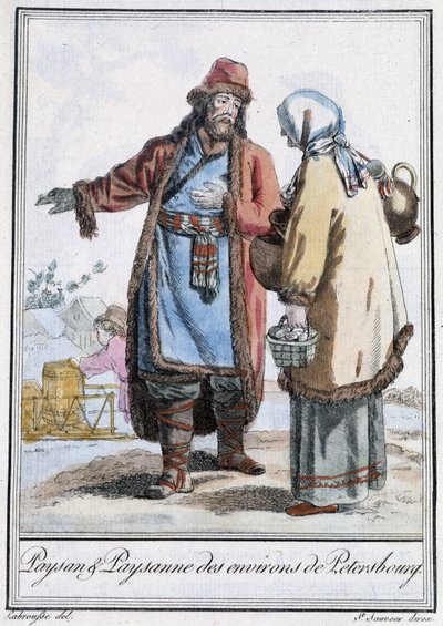 Boer en boerin van Petersburg - in 