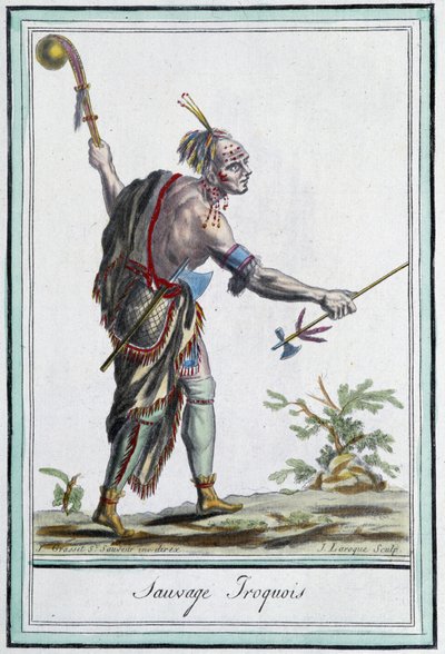 Iroquois Wilde - in "Encyclopedie van Reizen" door Grasset St Sauveur, Parijs door Jacques Grasset de Saint Sauveur