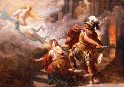 Helena Gered door Venus van de Woede van Aeneas, 1779 door Jacques Henri Sablet