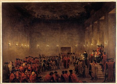 Le 18 brumaire jaar VIII door Jacques Henri Sablet