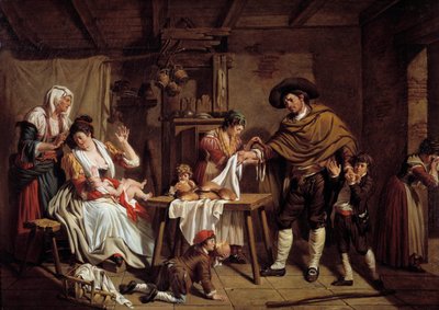 De bloeddonor, toewijding van een Italiaanse vader door Jacques Henri Sablet