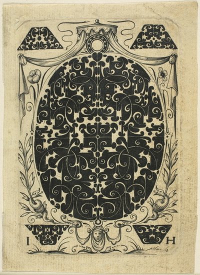 Ornamentale plaat II door Jacques Hurtu