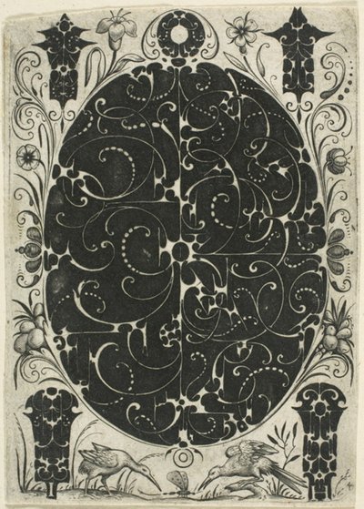 Ornamentplaat IV door Jacques Hurtu