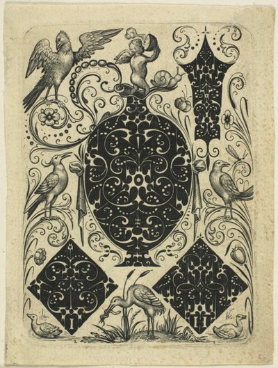 Ornamentale plaat VI door Jacques Hurtu