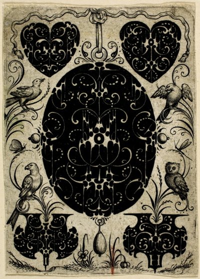 Ornamentale Plaat V door Jacques Hurtu