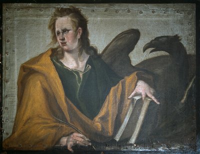 Sint Johannes de Evangelist, 1588 door Jacques II de Gheyn