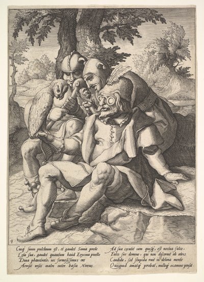 De Wijsheid van Dwazen, uit Zes Spreekwoorden door Jacques II de Gheyn