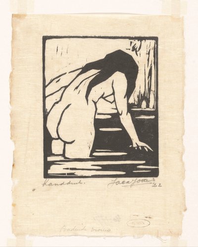 Badende vrouw door Jacques Jeichienus Ottens (signed by artist)