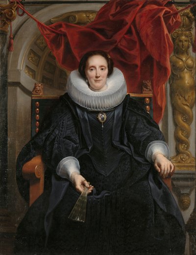 Portretten van Rogier Le Witer en zijn vrouw, Catharina Behaghel door Jacques Jordaens