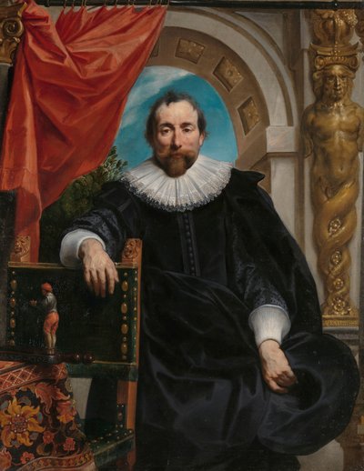 Portretten van Rogier Le Witer en zijn vrouw, Catharina Behaghel door Jacques Jordaens