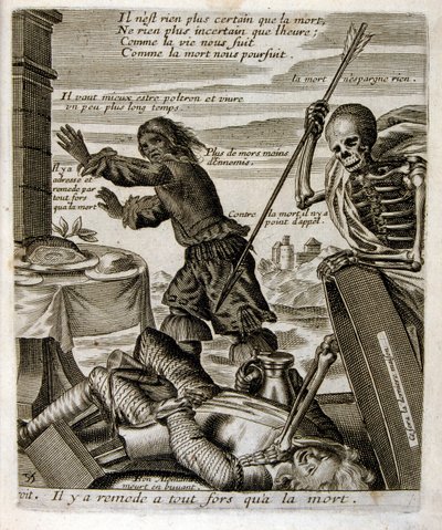 Illustratie van fabels door Jean de La Fontaine (gravure door Jacques Lagniet