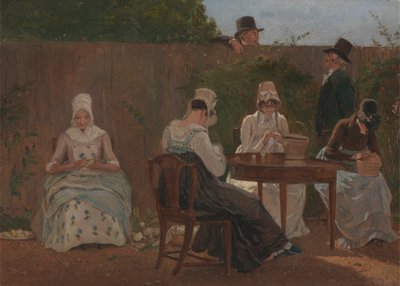 De Familie Chalon in Londen door Jacques Laurent Agasse