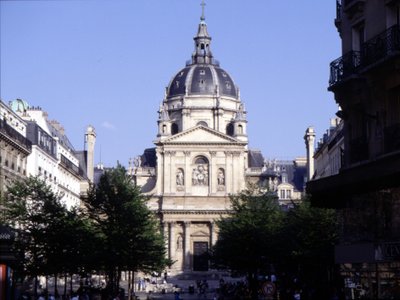 De gevel van de Sorbonne door Jacques Lemercier