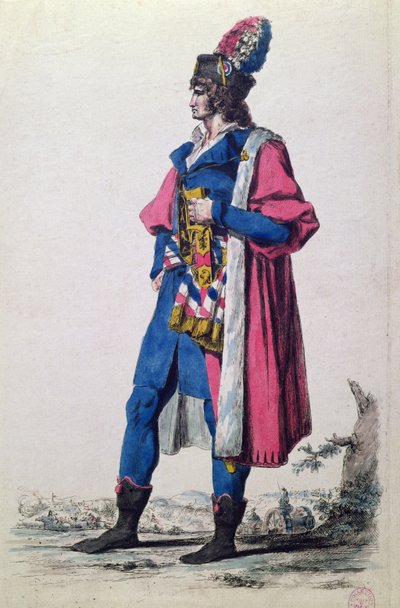 Kostuum van een Vertegenwoordiger van het Franse Volk in 1793, uit 