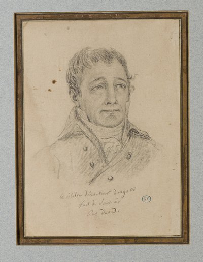 Portret van Ignace-Eugène-Marie Degotti, ca. 1815-25 door Jacques Louis (workshop of) David