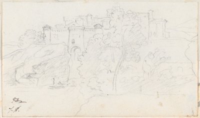 Kasteel op een Heuvel door Jacques Louis David