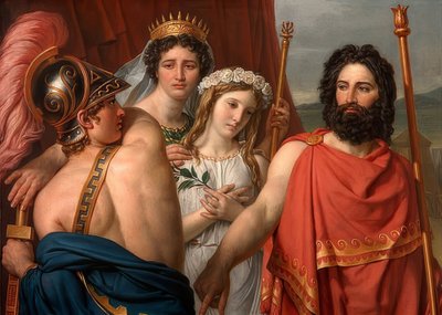 De woede van Achilles door Jacques Louis David