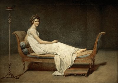 Madame Récamier, geboren Julie Bernard 1777-1849 door Jacques Louis David