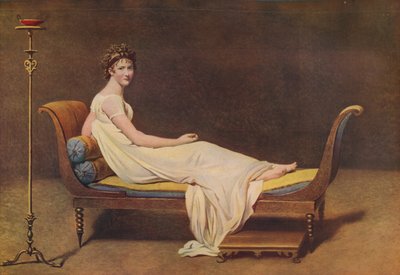 Madame Recamier, 1800, c1915 door Jacques Louis David