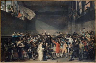 Eed van de Jeu de Paume, 20 juni door Jacques Louis David