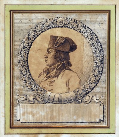 Portret van Philippe-François-Joseph Le Bas (1764-1794) door Jacques Louis David (ca. 1793) door Jacques Louis David