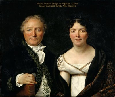 Portret van Antoine en Angélique Mongez, 1812 door Jacques Louis David