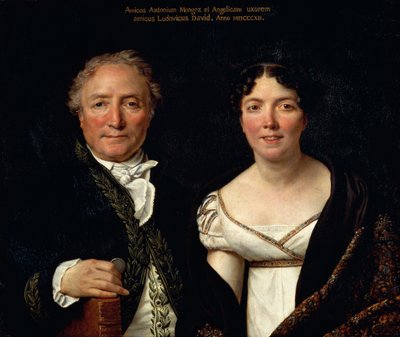 Portret van Antonio Mongez en zijn vrouw door Jacques Louis David