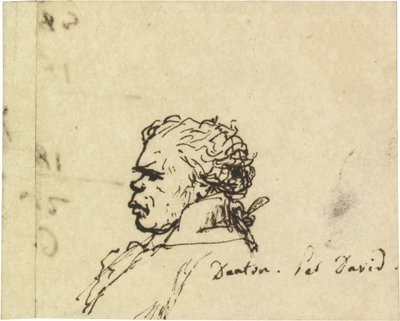 Portret van Georges Jacques Danton 1759-1794 door Jacques Louis David